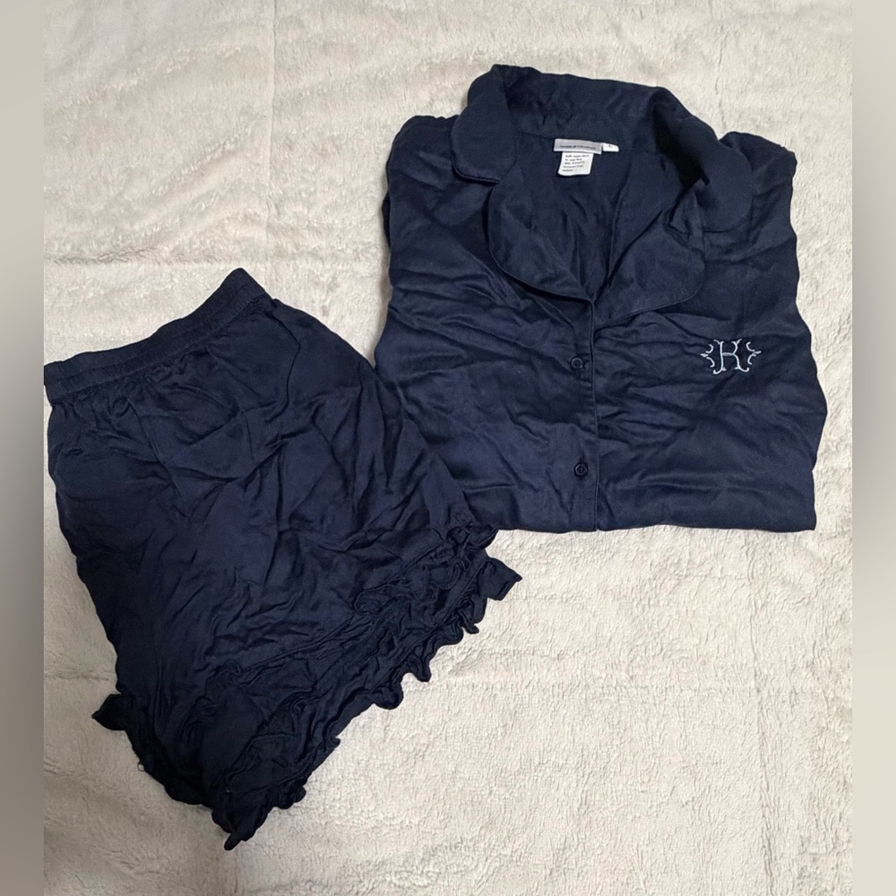 Mark & Graham Midnight Blue Women's Pajama Set - Picture 6 of 7